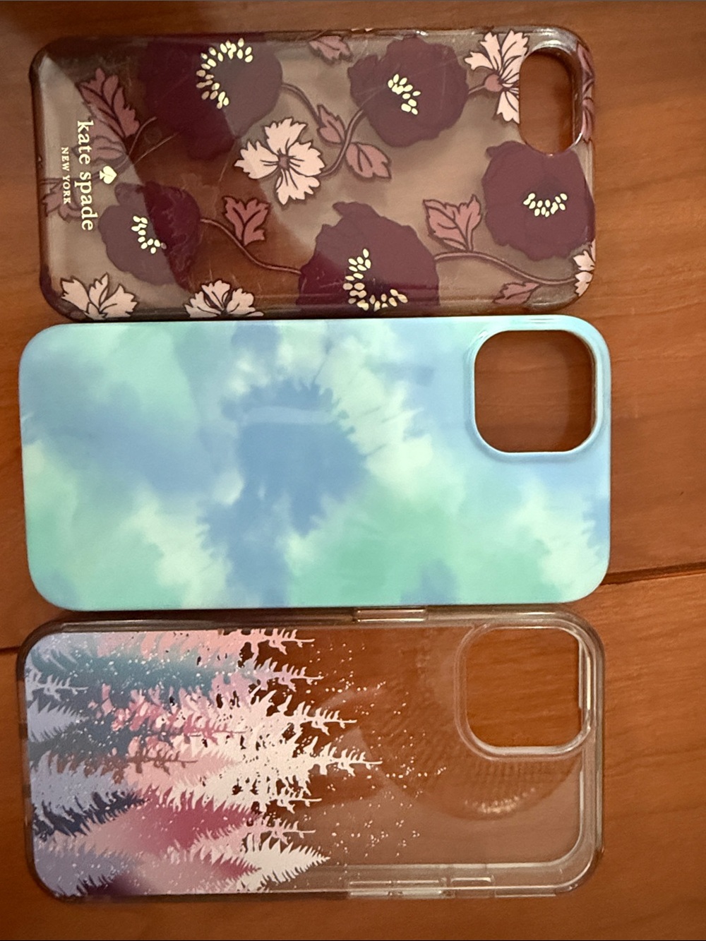 Kate Spade plus others…Purple Floral Clear Snap-On iPhone Case for IPhone 13